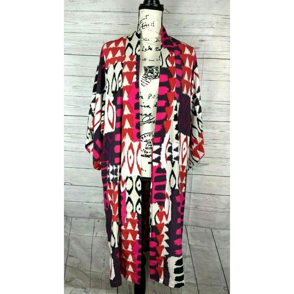 Natori Multicolor Patterned Robe - image 2